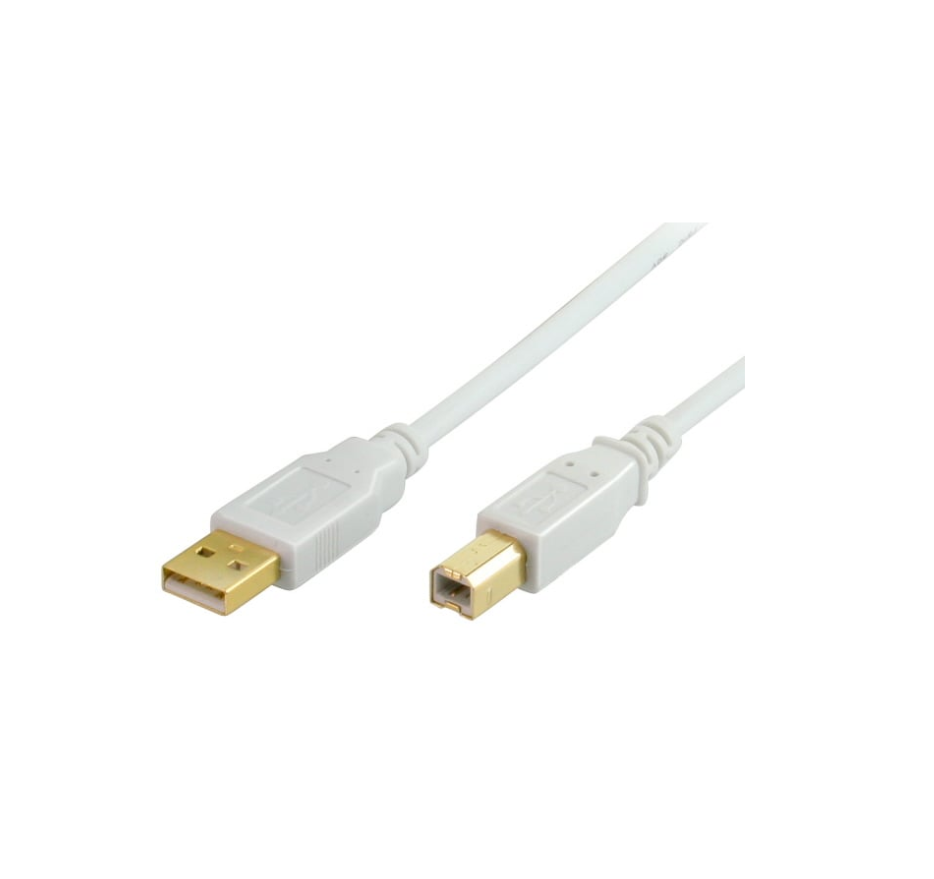 USB kabel 2.0 - USB-A han / USB-B han - 1,8 m